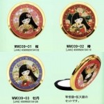 [코사카]일본 전통캐릭터 와라베(warabe) 마이꼬,마이코(maiko) 컴팩트타입 고급 휴대용 손거울(2가지 거울 : 일반의 거울,확대거울) 3가지 종류