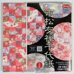 [코사카]학습자료-종이접기折り紙(おりがみ)치요가미(千代紙)색종이 세트 NO23-1977