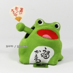 [코사카]일본 민예품 수제 개구리 팔 흔들이 장식
