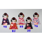 [코사카]일본문화 체험:일본풍 기모노 무희 꽃무늬 가제 손수건 - 5 종류
